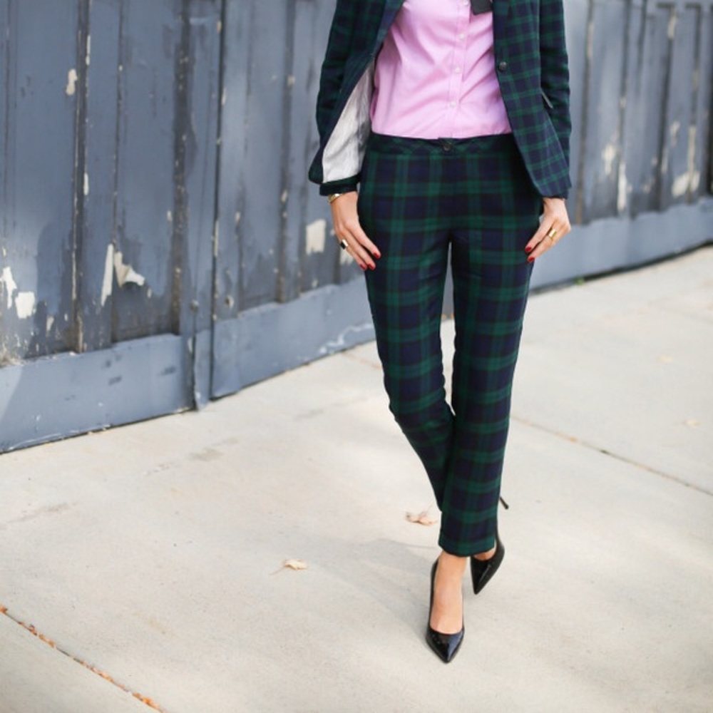 Jcrew plaid skimmer pants. Size 2